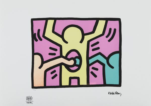 Keith Haring : Senza titolo  - Asta Arte Moderna, Contemporanea, '800 e '900 - Associazione Nazionale - Case d'Asta italiane