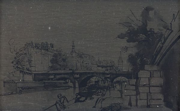Pietro Annigoni : Paesaggio di Parigi  - Asta Arte Moderna, Contemporanea, '800 e '900 - Associazione Nazionale - Case d'Asta italiane