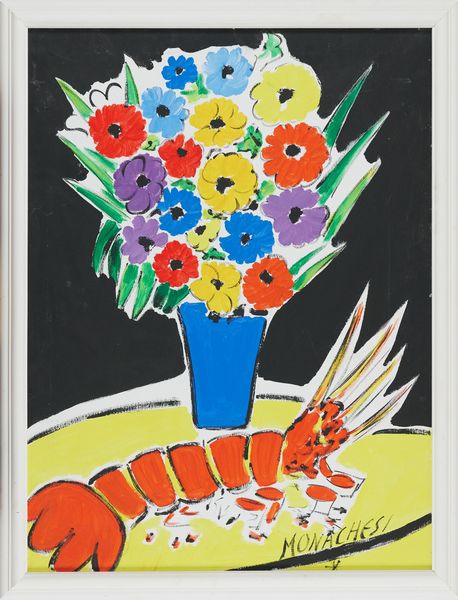 Sante Monachesi : Fiori con aragosta  - Asta Arte Moderna, Contemporanea, '800 e '900 - Associazione Nazionale - Case d'Asta italiane