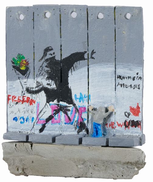 Banksy : The walled off hotel. Five-Part Souvenir Wall Section (Flower Thrower).  - Asta Arte Moderna, Contemporanea, '800 e '900 - Associazione Nazionale - Case d'Asta italiane