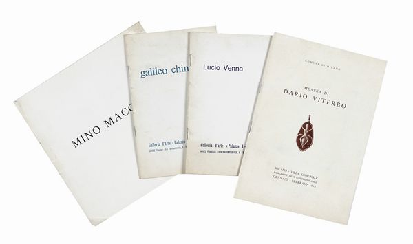 Raccolta di 66 tra cataloghi di mostre, inviti e fascicoli su artisti italiani del XX secolo.  - Asta Libri, autografi e manoscritti - Associazione Nazionale - Case d'Asta italiane