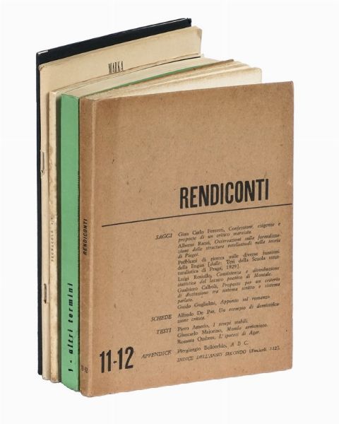 Lotto di 25 riviste e pubblicazioni di letteratura e poesia.  - Asta Libri, autografi e manoscritti - Associazione Nazionale - Case d'Asta italiane