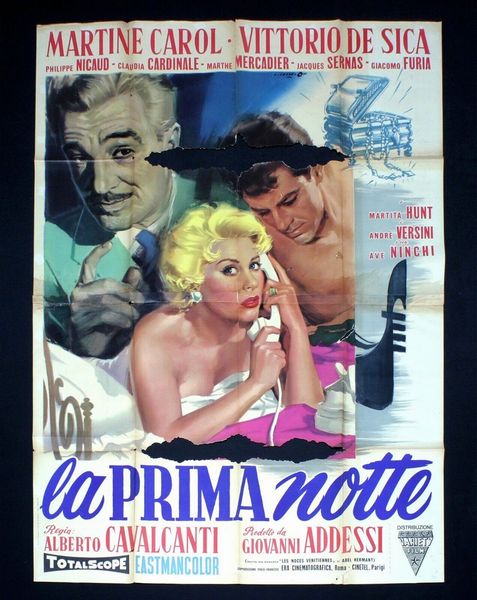 Angelo Cesselon : La prima notte  - Asta Bozzetti Cinematografici   - Associazione Nazionale - Case d'Asta italiane