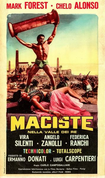 Francesco Fiorenzi : Maciste nella Valle dei Re  - Asta Bozzetti Cinematografici   - Associazione Nazionale - Case d'Asta italiane