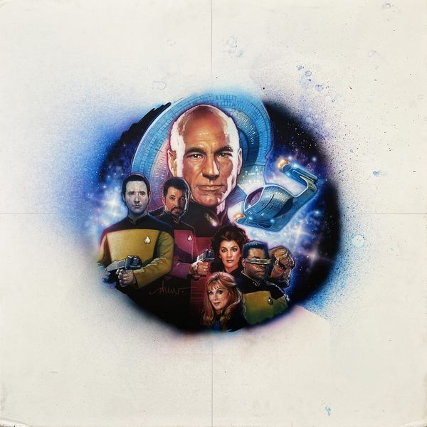 Drew Struzan : Star Trek - Next Generation  - Asta Bozzetti Cinematografici   - Associazione Nazionale - Case d'Asta italiane