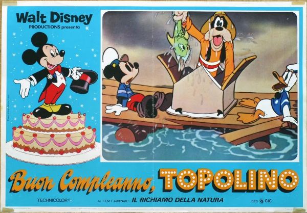 Bruno Napoli : Buon compleanno Topolino  - Asta Bozzetti Cinematografici   - Associazione Nazionale - Case d'Asta italiane