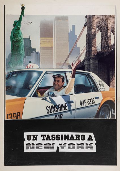 Symeoni (Sandro Simeoni) : Un tassinaro a New York  - Asta Bozzetti Cinematografici   - Associazione Nazionale - Case d'Asta italiane