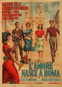 Angelo Cesselon : L'amore nasce a Roma  - Asta Bozzetti Cinematografici   - Associazione Nazionale - Case d'Asta italiane
