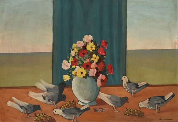 Pietro Morando : Natura morta con vaso di fiori  - Asta Arte Moderna e Contemporanea - Associazione Nazionale - Case d'Asta italiane