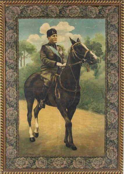 Ritratto equestre di Benito Mussolini  - Asta Militaria, Medaglie e Ordini Cavallereschi - Associazione Nazionale - Case d'Asta italiane