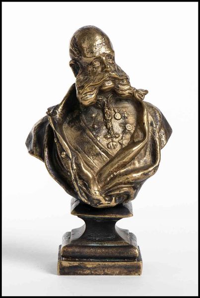 Piccolo busto di Franz Joseph  - Asta Militaria, Medaglie e Ordini Cavallereschi - Associazione Nazionale - Case d'Asta italiane