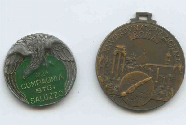 Medaglia e distintivi alpini  - Asta Militaria, Medaglie e Ordini Cavallereschi - Associazione Nazionale - Case d'Asta italiane