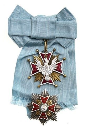 ORDINE DELLAQUILA BIANCA, GRAN CROCE, ANNI 50 CIRCA  - Asta Militaria, Medaglie e Ordini Cavallereschi - Associazione Nazionale - Case d'Asta italiane