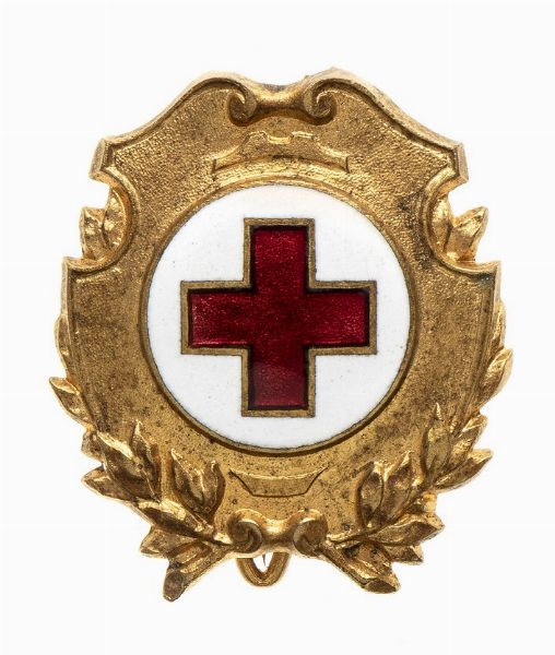 DISTINTIVO DELLA CRI  - Asta Militaria, Medaglie e Ordini Cavallereschi - Associazione Nazionale - Case d'Asta italiane