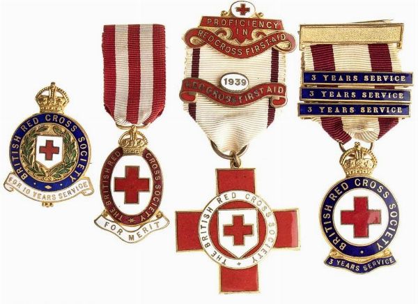 MEDAGLIA PER SERVIZIO NELLA CROCE ROSSA SERBA  - Asta Militaria, Medaglie e Ordini Cavallereschi - Associazione Nazionale - Case d'Asta italiane