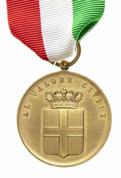 MEDAGLIA AL VALOR CIVILE  - Asta Militaria, Medaglie e Ordini Cavallereschi - Associazione Nazionale - Case d'Asta italiane