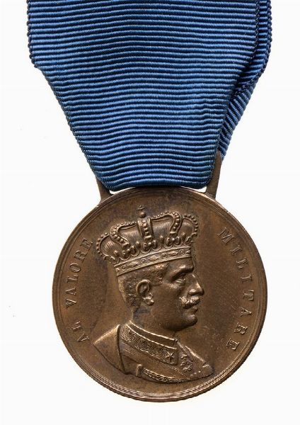 MEDAGLIA DI BRONZO AL VALOR MILITARI PER TRUPPE INDIGENE  - Asta Militaria, Medaglie e Ordini Cavallereschi - Associazione Nazionale - Case d'Asta italiane