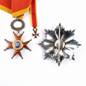 Ordine di S. Gregorio Magno, insegna di grandufficiale  - Asta Militaria, Medaglie e Ordini Cavallereschi - Associazione Nazionale - Case d'Asta italiane