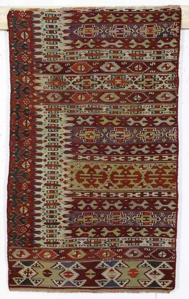 Frammento di Kilim, Anatolia fine XIX secolo  - Asta Tappeti - Associazione Nazionale - Case d'Asta italiane