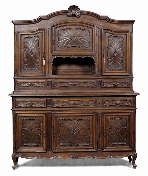 Credenza a doppio corpo. Francia XX secolo  - Asta Antiquariato - Associazione Nazionale - Case d'Asta italiane