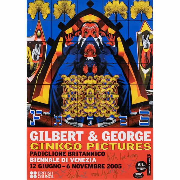 Affiche 'Gilbert & George'  - Asta Opere del XIX e XX secolo Web Only - Associazione Nazionale - Case d'Asta italiane