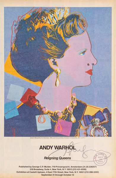 Andy Warhol : Queen Margrethe II of Denmark  - Asta Grafica Internazionale e Multipli d'Autore - Associazione Nazionale - Case d'Asta italiane