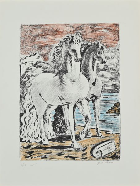 Giorgio de Chirico : Cavalli antichi  - Asta Grafica Internazionale e Multipli d'Autore - Associazione Nazionale - Case d'Asta italiane