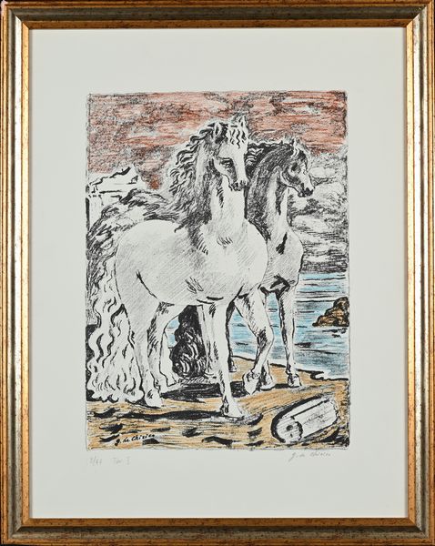 Giorgio de Chirico : Cavalli antichi  - Asta Grafica Internazionale e Multipli d'Autore - Associazione Nazionale - Case d'Asta italiane