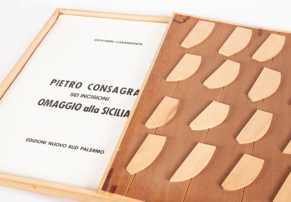 Pietro Consagra : Sei incisioni - Omaggio alla Sicilia  - Asta Grafica Internazionale e Multipli d'Autore - Associazione Nazionale - Case d'Asta italiane