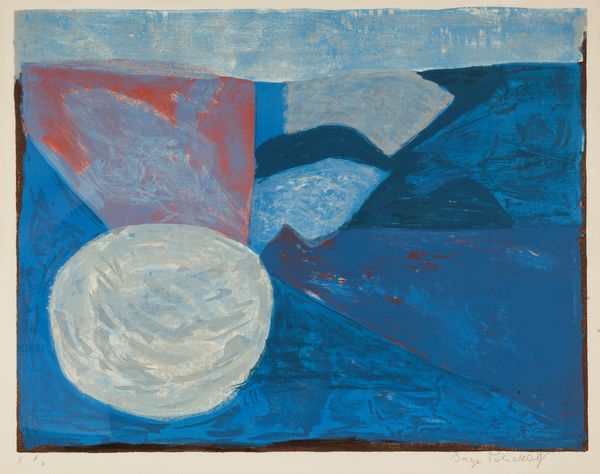 SERGE POLIAKOFF : Composition in Blue  - Asta Grafica Internazionale e Multipli d'Autore - Associazione Nazionale - Case d'Asta italiane