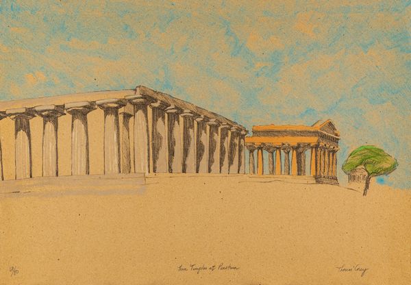 Thomas Corey : Three Temples of Paestum  - Asta Grafica Internazionale e Multipli d'Autore - Associazione Nazionale - Case d'Asta italiane