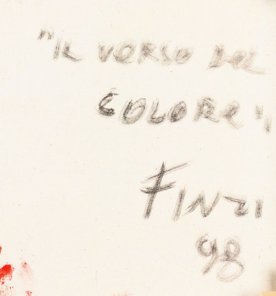 ENNIO FINZI : Il verso del colore  - Asta Arte Moderna e Contemporanea - Associazione Nazionale - Case d'Asta italiane