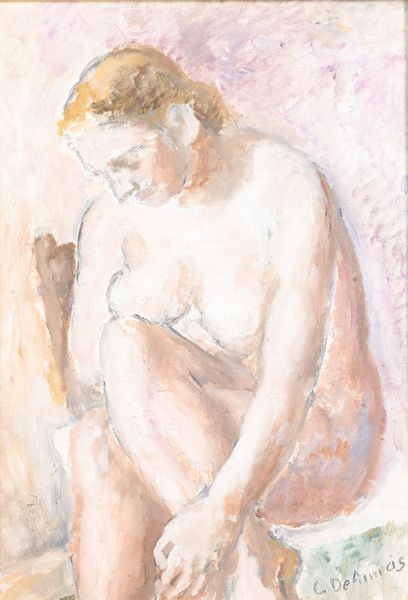 Cristoforo De Amicis : Senza titolo (Nudo femminile)  - Asta Arte Moderna e Contemporanea - Associazione Nazionale - Case d'Asta italiane