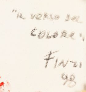 ENNIO FINZI : Il verso del colore  - Asta Arte Moderna e Contemporanea - Associazione Nazionale - Case d'Asta italiane