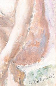 Cristoforo De Amicis : Senza titolo (Nudo femminile)  - Asta Arte Moderna e Contemporanea - Associazione Nazionale - Case d'Asta italiane