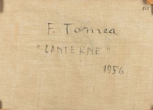 FIORENZO TOMEA : Lanterne  - Asta Arte Moderna e Contemporanea - Associazione Nazionale - Case d'Asta italiane