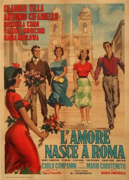 Angelo Cesselon : L'amore nasce a Roma  - Asta Bozzetti Cinematografici - Parte II / Asta a tempo - Associazione Nazionale - Case d'Asta italiane