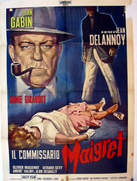 Manno (Dante Manno) : Il commissario Maigret  - Asta Bozzetti Cinematografici - Parte II / Asta a tempo - Associazione Nazionale - Case d'Asta italiane