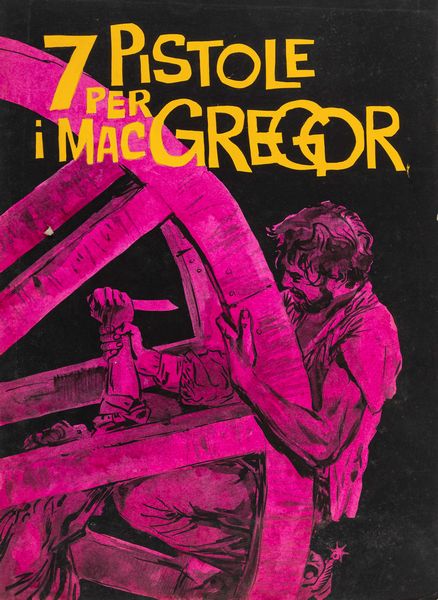 Michelangelo Papuzza : 7 pistole per i MacGregor  - Asta Bozzetti Cinematografici - Parte II / Asta a tempo - Associazione Nazionale - Case d'Asta italiane