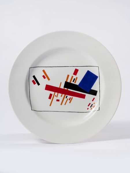 Suprematism plate, piatto in ceramica policroma  - Asta Parade I - Arte Contemporanea - Associazione Nazionale - Case d'Asta italiane