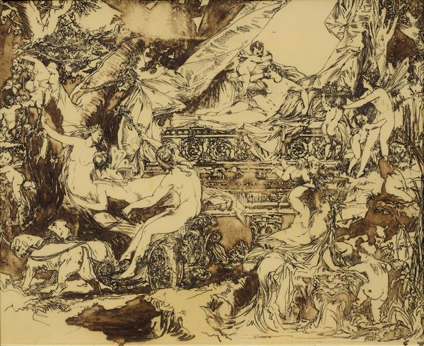 Hans Makart (d'aprés) : Composizione  - Asta Parade III - Dipinti e Sculture del XIX e XX secolo - Associazione Nazionale - Case d'Asta italiane