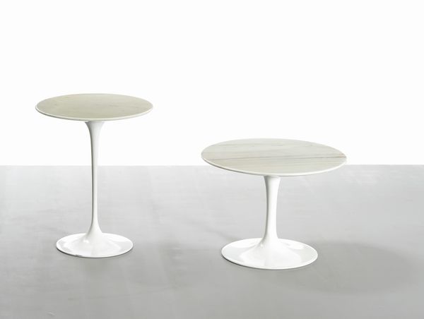 EERO SAARINEN : Due tavoli bassi della serie Tulip  - Asta Design Lab - Associazione Nazionale - Case d'Asta italiane