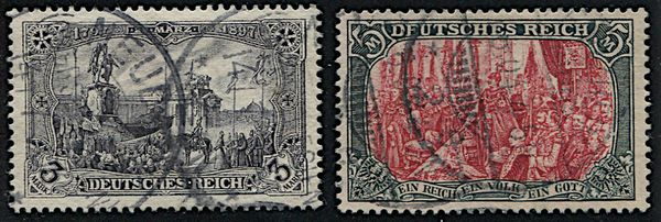 1902, Germania, Deutsches Reich  - Asta Filatelia - Associazione Nazionale - Case d'Asta italiane