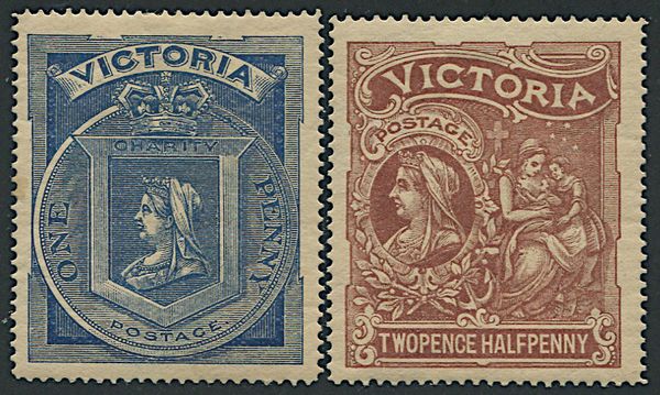 1897, Victoria. Diamond Jubilee and Hospital Charity Fund  - Asta Filatelia - Associazione Nazionale - Case d'Asta italiane