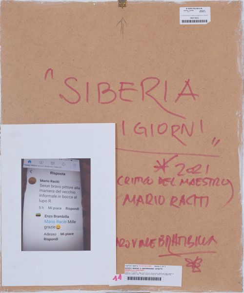 VINCENZO BRAMBILLA : Siberia...I giorni  - Asta Asta a tempo di Arte Moderna e Contemporanea - Associazione Nazionale - Case d'Asta italiane