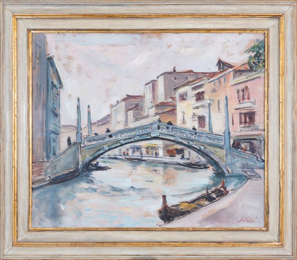 FIORAVANTE SEIBEZZI : Ponte veneziano  - Asta Asta a tempo di Arte Moderna e Contemporanea - Associazione Nazionale - Case d'Asta italiane