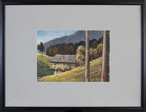 NORBERT WIDMOSER : Paesaggi alpini (Kitzbuehel, Austria)  - Asta Asta a tempo di Arte Moderna e Contemporanea - Associazione Nazionale - Case d'Asta italiane