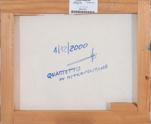STEFANO GALLI : Quartetto in metropolitana  - Asta Asta a tempo di Arte Moderna e Contemporanea - Associazione Nazionale - Case d'Asta italiane