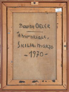 DAVIDE  ORLER : A Monreale  - Asta Asta a tempo di Arte Moderna e Contemporanea - Associazione Nazionale - Case d'Asta italiane