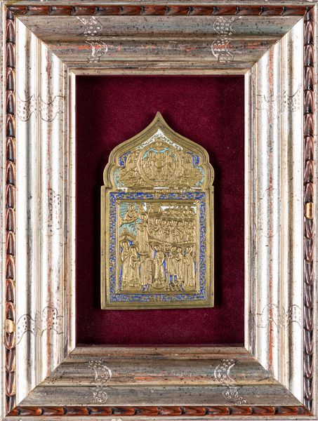 Icona in bronzo dorato e smalti, Russia, XIX secolo  - Asta Antiquariato - Associazione Nazionale - Case d'Asta italiane